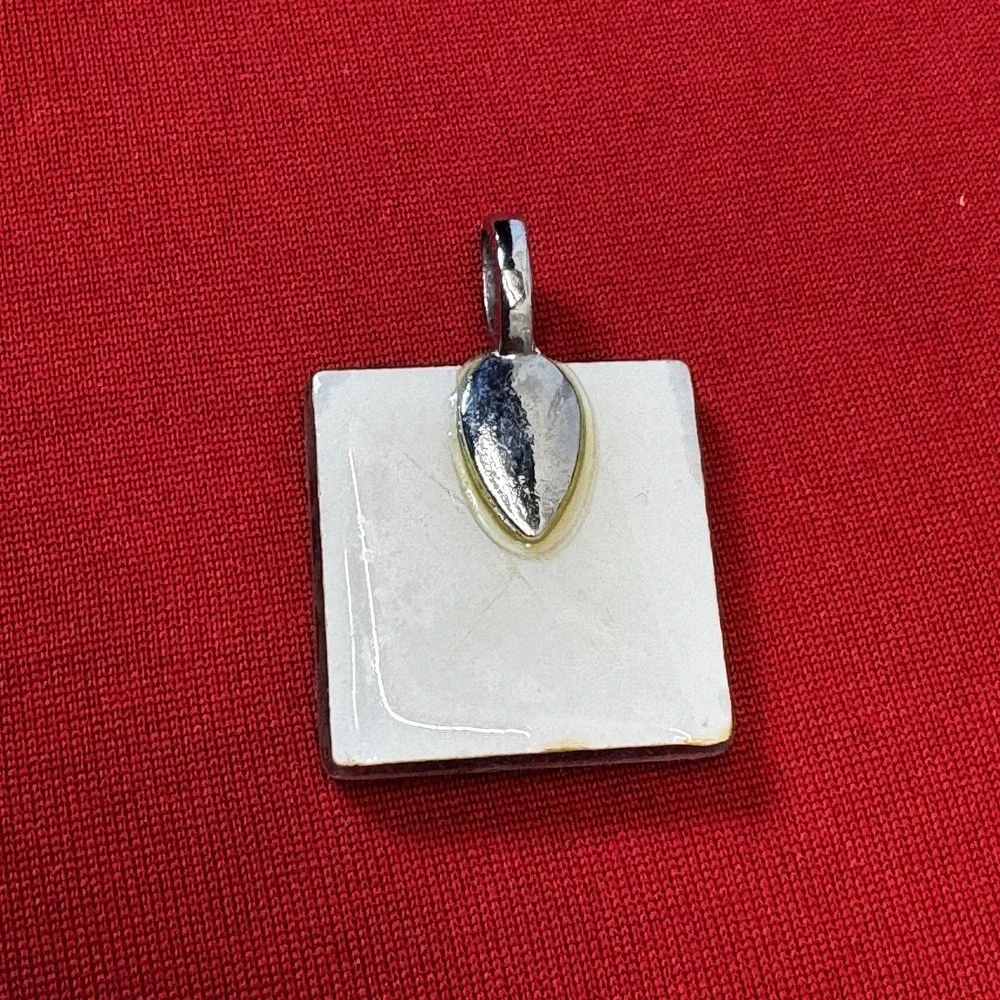 Basket Ball Mom Square Pendant Cheetah Print‎ Purple